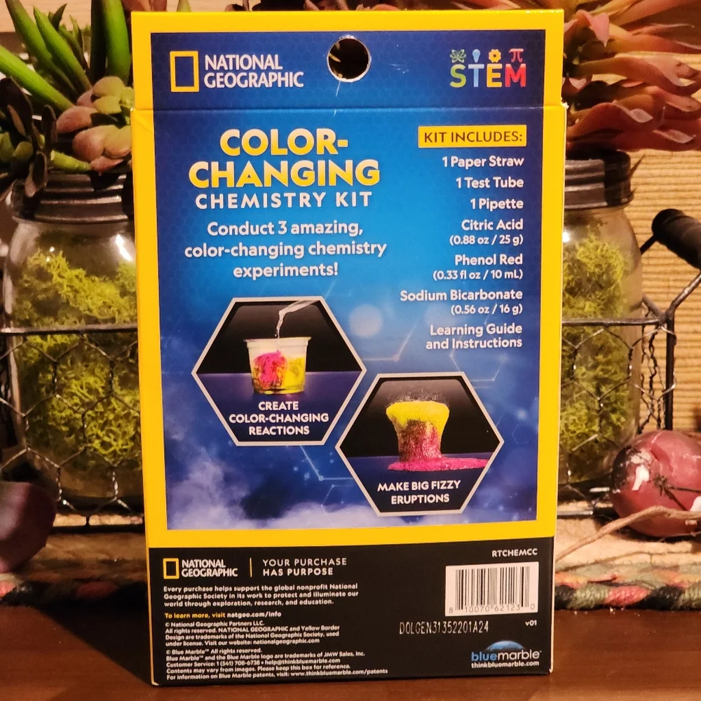 National Geographic Chemistry Kit 3 Experiments